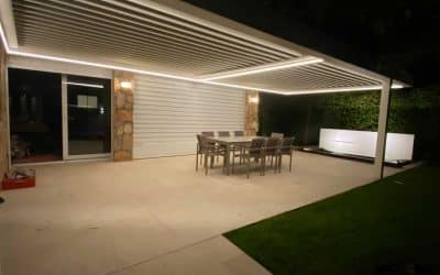 Instalación de Pérgola Bioclimática Orientable Motorizada con Diseño Integrado en Chalet de Boadilla del Monte en Madrid