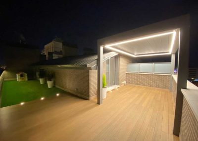 PÉRGOLA BIOCLIMÁTICA RETRÁCTIL EN ÁTICO DE ALCORCÓN MADRID 4