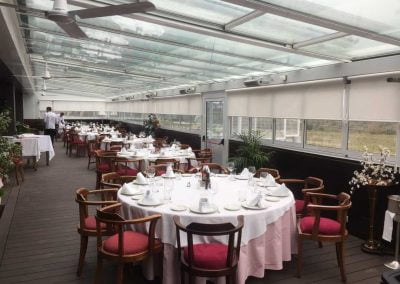 Techo Fijo y Movil en terraza hosteleria