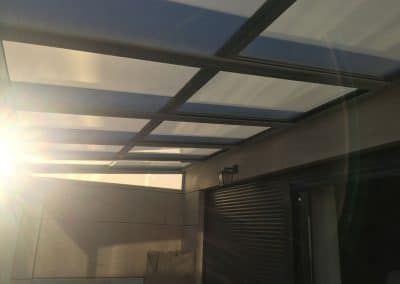 TECHO MOVIL DE CRISTAL MOTORIZADO EN TERRAZA MONTECRAMELO MADRID 01